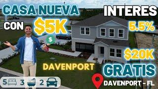 Recibe hasta $20K al comprar TU casa Nueva en Davenport Florida