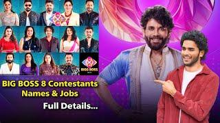 Big Boss season 8 | contestants names and their Professions | Full details | తెలుగు లో