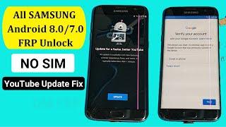 ALL Samsung Android 8.0 FRP Bypass Youtube update Fix 2021 | FRP Bypass Samsung YouTube Fix - DM FRP