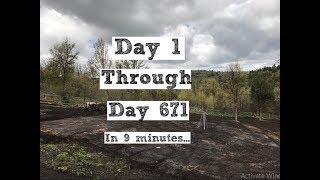 #194 - A Timelapse Building Our Homestead From Scratch! 671 Days...