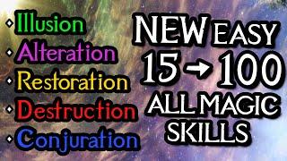 How to quickly level up Destruction, Restoration, Conjuration, Illusion, and Alteration in Skyrim