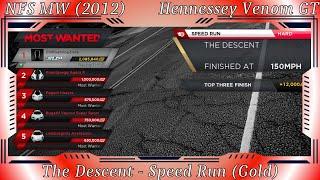 NFS: MW (2012) - Hennessey Venom GT: The Descent - Speed Run (Gold)