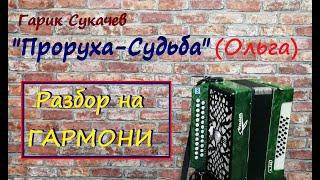 Проруха судьба Ольга разбор на гармони  Уроки гармони