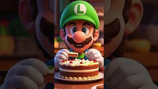 Mario's Team Eating Cake | Super Mario Characters #shorts #mario #supermario