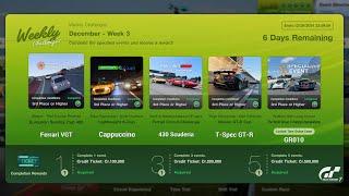 Gran Turismo 7 | Weekly Challenges December 2024 Week 3 - Group C Round 4 as Gr.1 & Credits [PS5]