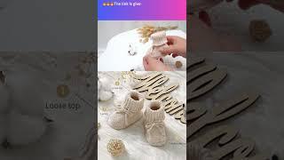 LAWKUL Baby Booties Newborn Babe First Walkers Non-Slip Stay On Boots Crib Shoes Sock Warm Knit Boot