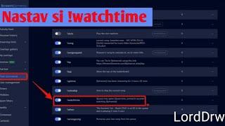 Jak nastavit !WATCHTIME (streamlabs i Streamelements)