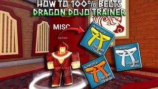 How to get all belts 100% Dojo Trainer (White, Yellow, and Orange) (Blox Fruits Dragon Update)