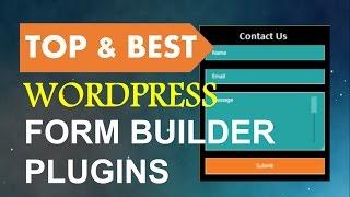 Top and Best Wordpress Form Builder Plugins | Contact Form Plugins