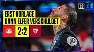 Last Minute-Ausgleich rettet PSV den Punkt: Eindhoven - Sevilla 2:2 | UEFA Champions League | DAZN