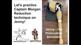 Captain Morgan Technique step by step on Jenny | Sports Medicine  #hipdislocation #tccc #thepitt