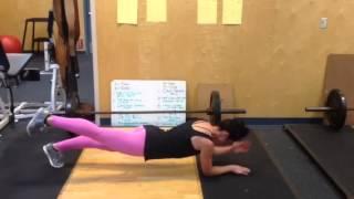 Hot Fit Model Does Alternating Plank - Ashley Goodman