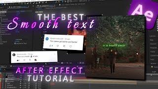 Your Edits NEED these TEXT EFFECTS! | After Effects TUTORIAL (Smooth Text)