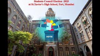 1st Historical Student Council Election at St Xavier's School Fort Mumbai 2023