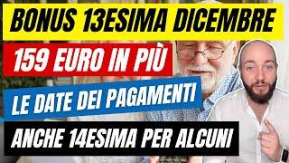 Bonus tredicesima 159 euro Pensioni 2024: a chi arriverà?