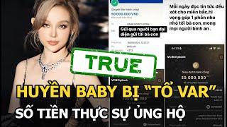 Huyền Baby bị “tổ var” khui số tiền thực sự ủng hộ