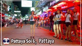 Pattaya Soi 6, a long-standing center of Pattaya nightlife. updated on September 29, 2024.