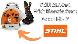 Stihl electric start backpack blower model BR 450C