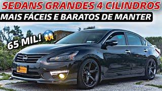 5 SEDANS GRANDES 4 CILINDROS MAIS FÁCEIS E BARATOS DE MANTER EM 2023