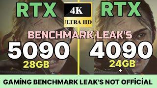 RTX 5090 VS RTX 4090 SPEC COMPARISON LEAK'S BENCHMARK  RTX 5090 Blackwell