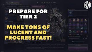 Prepare for Tier 2 Gear and 2 Star Dungeons, How to Get Ahead and Earn Lucent! Throne and Liberty