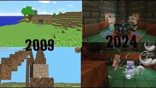 Minecraft 2009 to 2024 Evolution