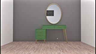 How to make Dressing table in SketchUp and V-Ray render