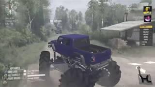 Spintires mudrunner multiplayer with Xofroggy plus his vehicles!!