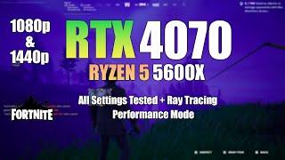 RTX 4070 : Fortnite - All Settings Tested  in Late 2024