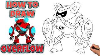 How To Draw Overflow | Ben 10 #drawing #howtodraw #ben10