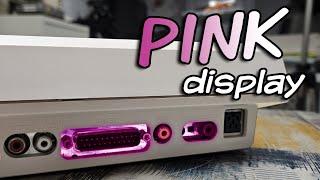 Why does this Amiga 1200 have a PINK display?