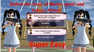 How to defeat the boss of Momo-Gumi and defeat the boss of Yakuza! Super Easy!Sakura SchoolSimulator