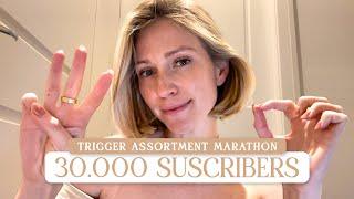 ASMR 30k Q&A + Trigger Marathon  Mouth Sounds, Tapping, Personal Attention & More!