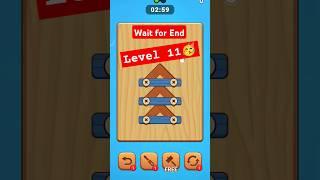 Wood screw puzzle | level 11| Gaming | #Puzzle #shorts #viralshort  #trending #youtubeshorts