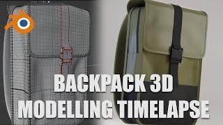 Backpack 3d modelling timelapse - 3D Product Modelling