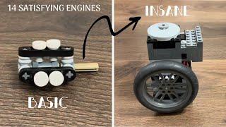 14 Satisfying LEGO Engines | From Basic to Insane