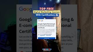 Free Digital Marketing Courses with Certifications | Comment “Link” #digitalmarketing #freecourse