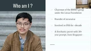 Eugene Cheah - From idea to LLM (RWKV / Recursal)