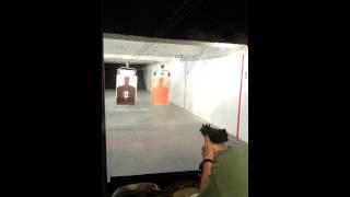 Shooting a gun!