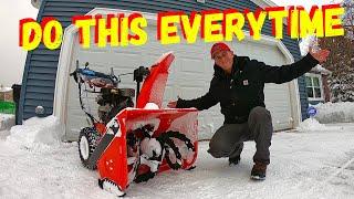 WHAT TO DO WITH YOUR SNOWBLOWER AFTER YOU ARE DONE USING IT