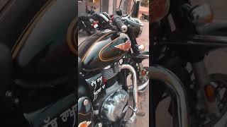 New Bullet 350 Next Generation Exhaust Change Exhaust Sound Pure Dug Dug Old Bullet FeelAlloy wheel