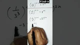 Nice Exponent Maths | Find-x #maths #mathshorts