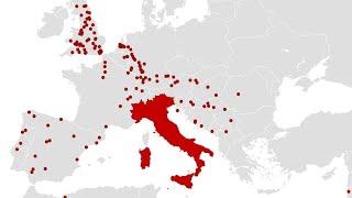 A Map of All Cities Founded by the Romans Outside Italy