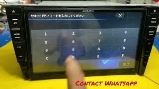 Alpine unlock Navigation Car Radio Unlock Solution Japanese Car Radio Unlock Solution