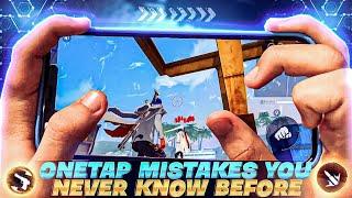 One Tap Headshot Mistakes That You Never Know Before | Perfect One tap Headshot Trick With Handcam