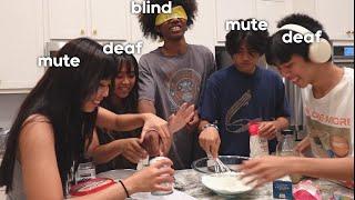 THE MUTE, BLIND, DEAF BAKING CHALLENGE... (CHAOTIC)