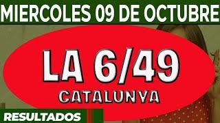 Resultado del sorteo 6-49 del Miércoles 9 de Octubre del 2024.