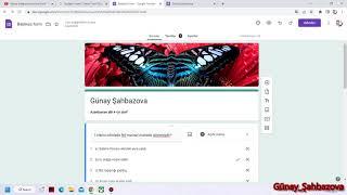 Google forms ilə test hazırlanma qaydası (yeni qayda ilə) Onlayn test hazırlama