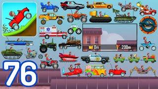 Hill Climb Racing-(Gameplay 76)-Todos Los Autos En Terrazas