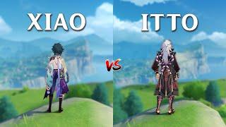 Xiao vs Itto!! Who is the best? GAMEPLAY COMPARISON!